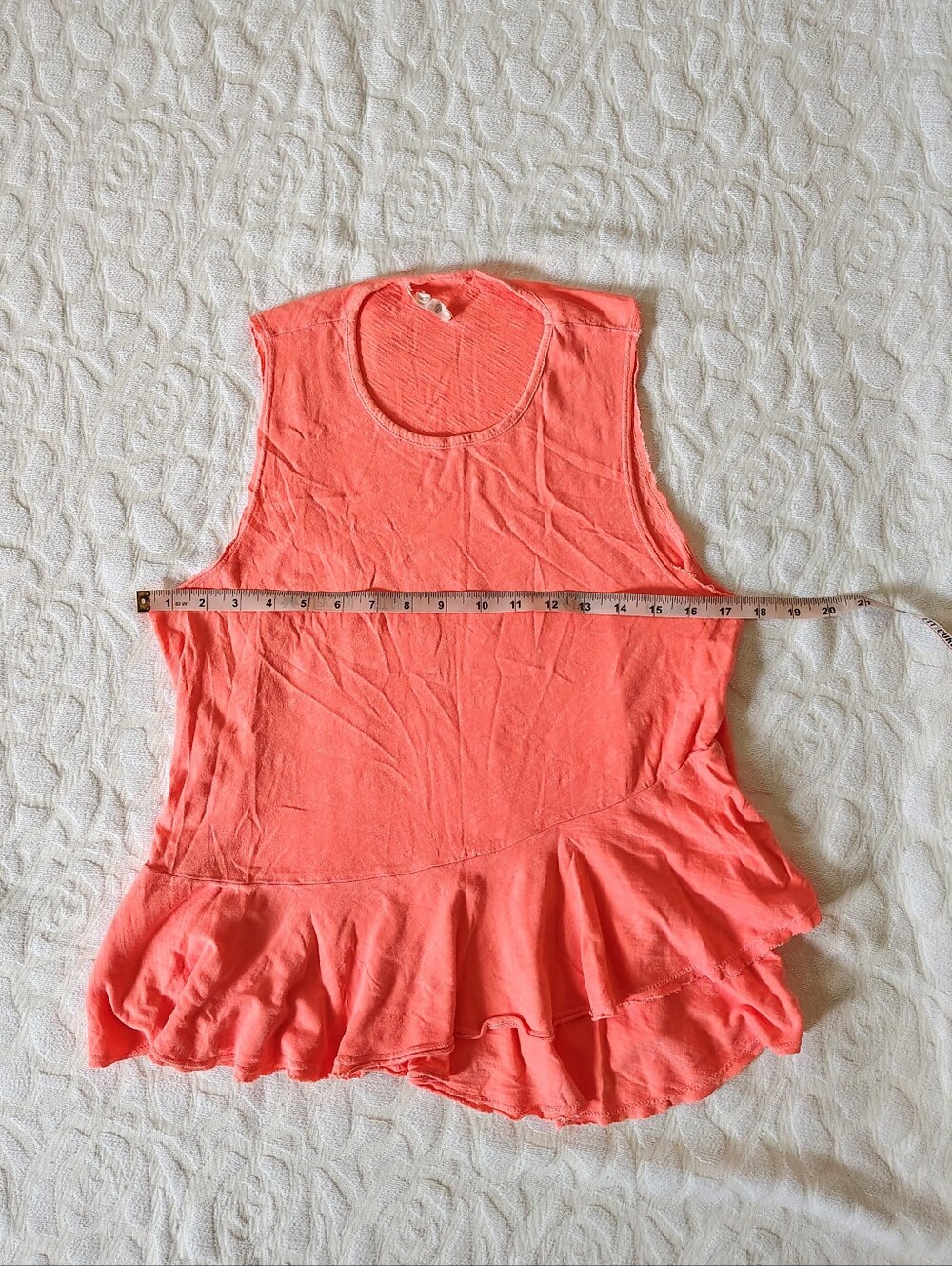 Sundry Ruffle Peplum Tank Top 0 Xsmall XS - Picture 5 of 10